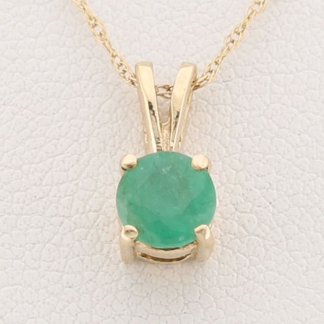 Emerald Pendant & Chain