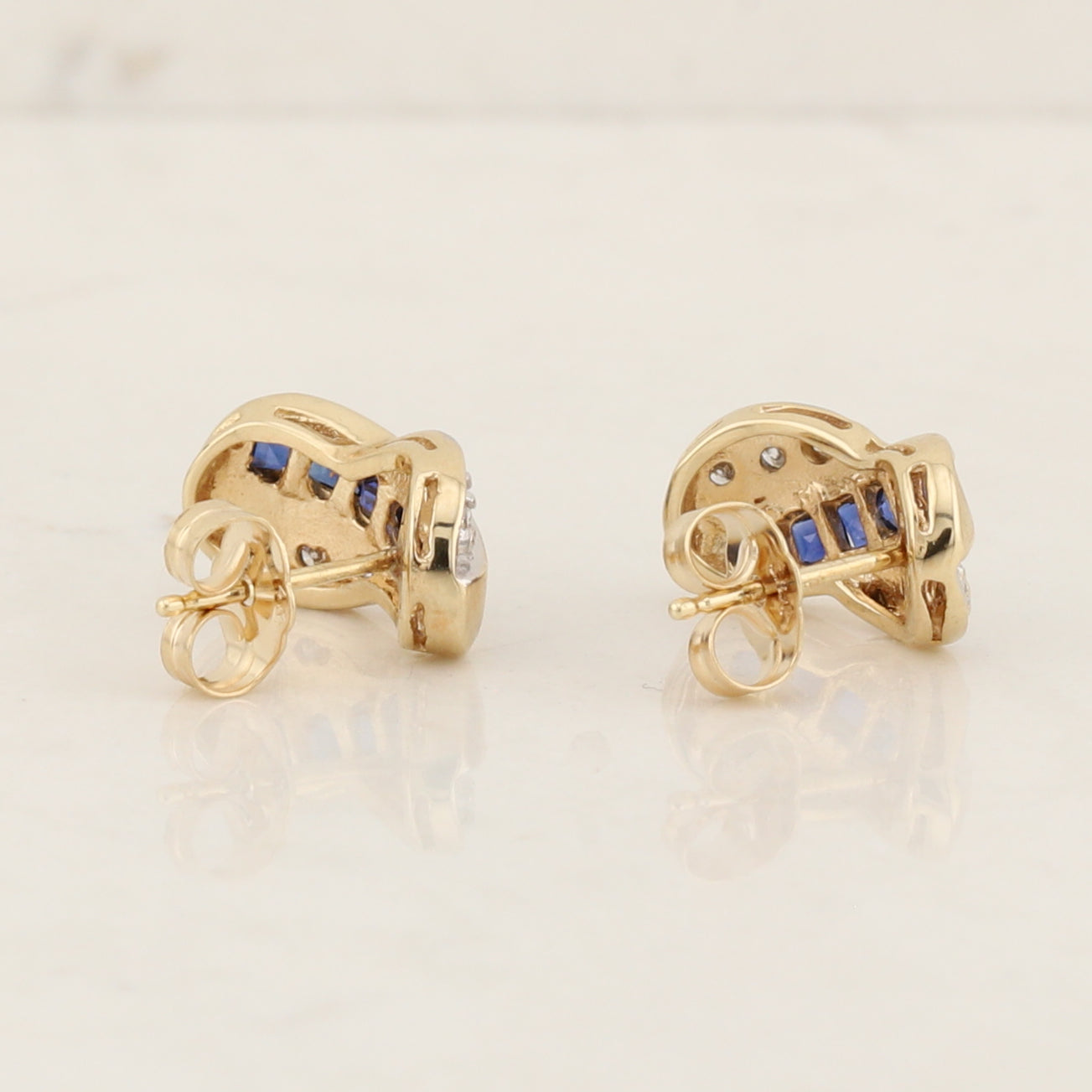 Sapphire & Diamond Earrings