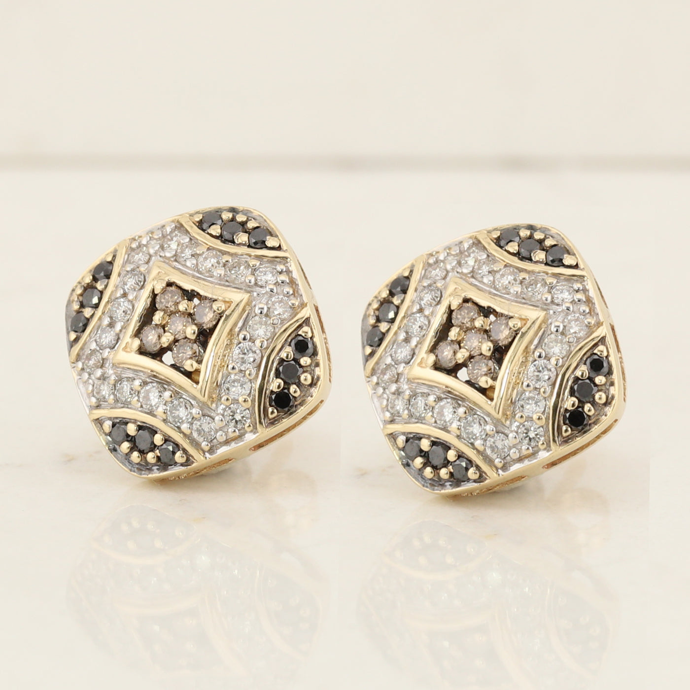 Black & White Diamond Earrings