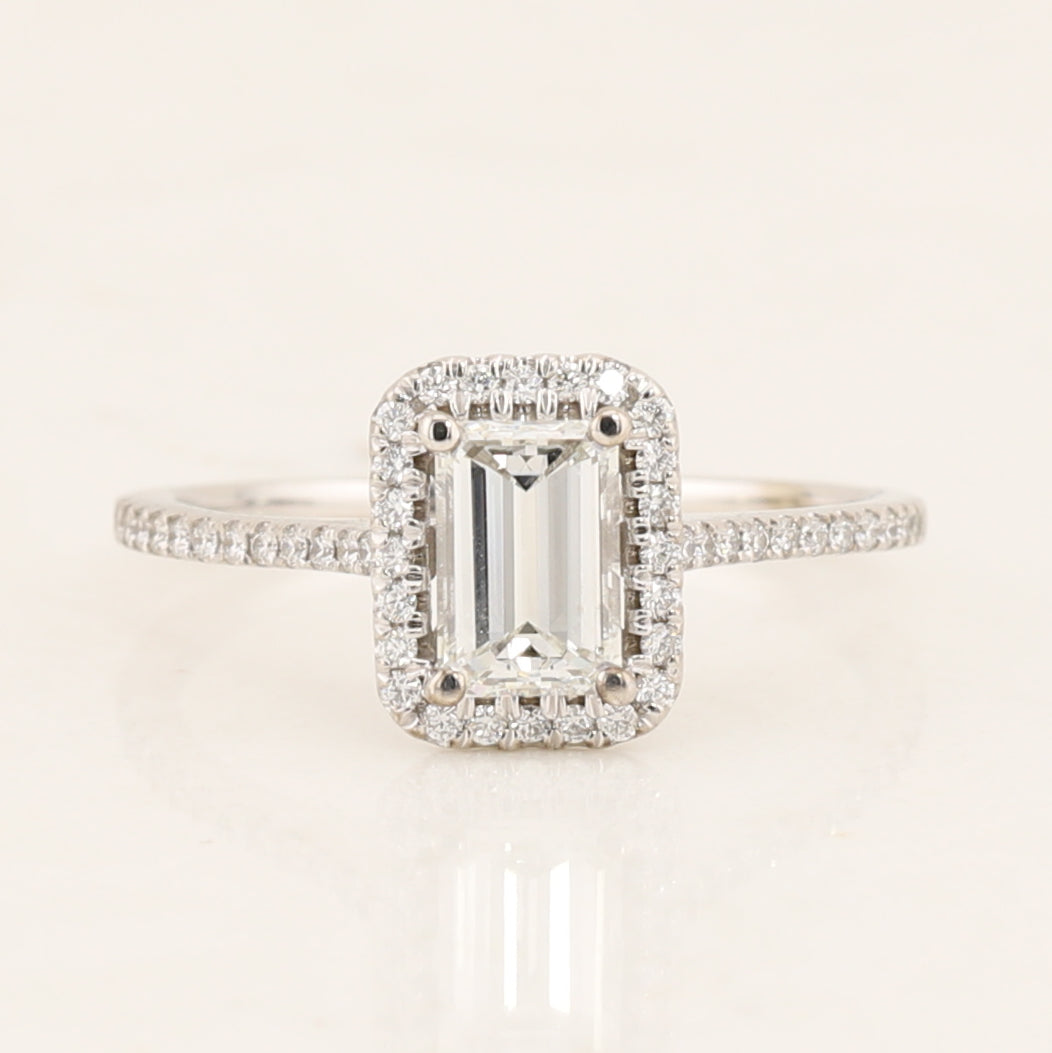 Emerald Cut Diamond Engagement Ring