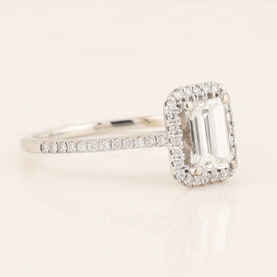 Emerald Cut Diamond Engagement Ring