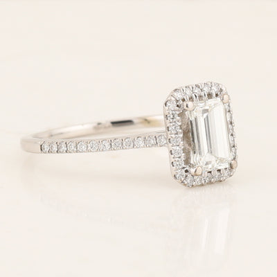 Emerald Cut Diamond Engagement Ring