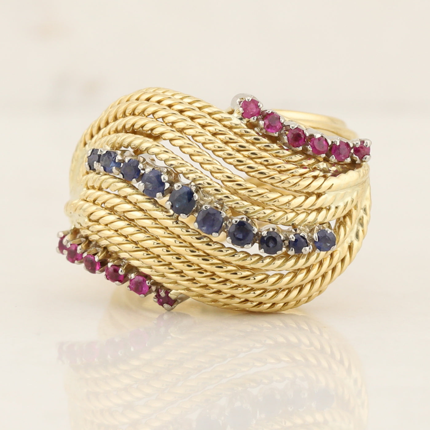 18kt Ruby and Sapphire Ring