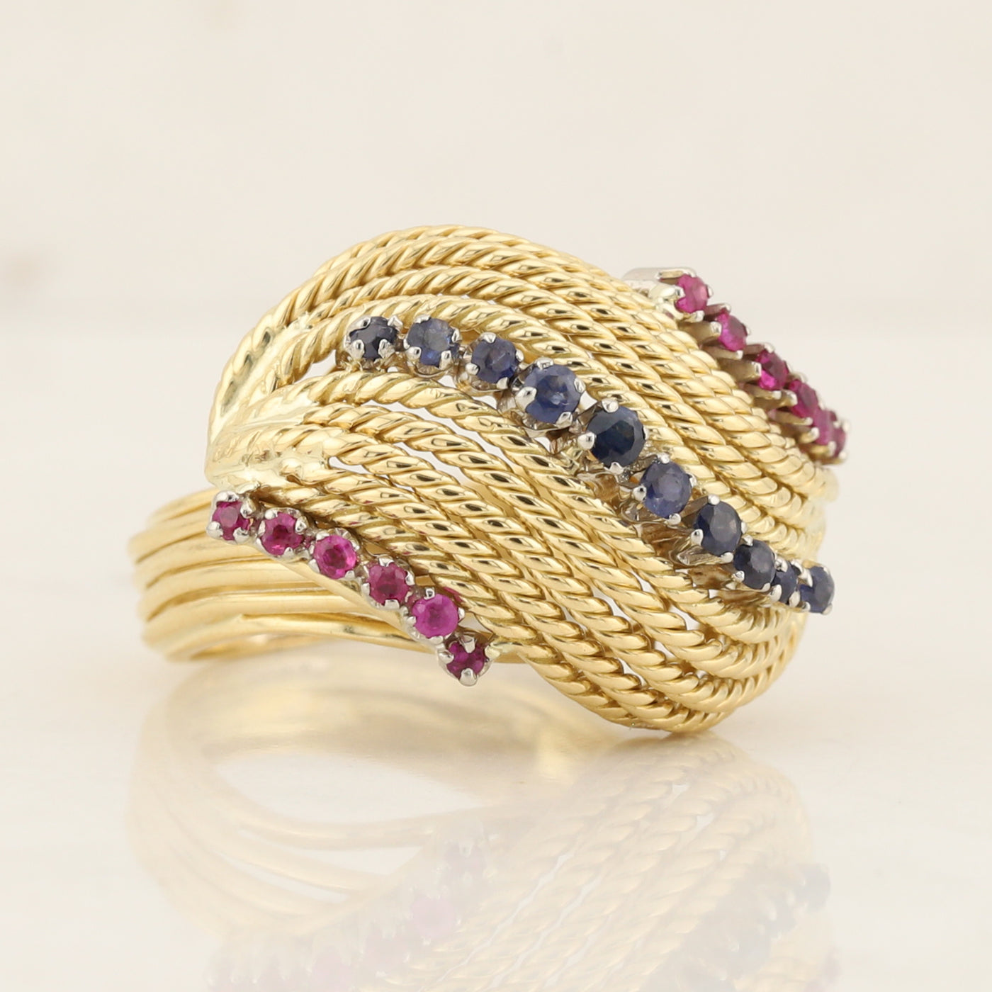 18kt Ruby and Sapphire Ring
