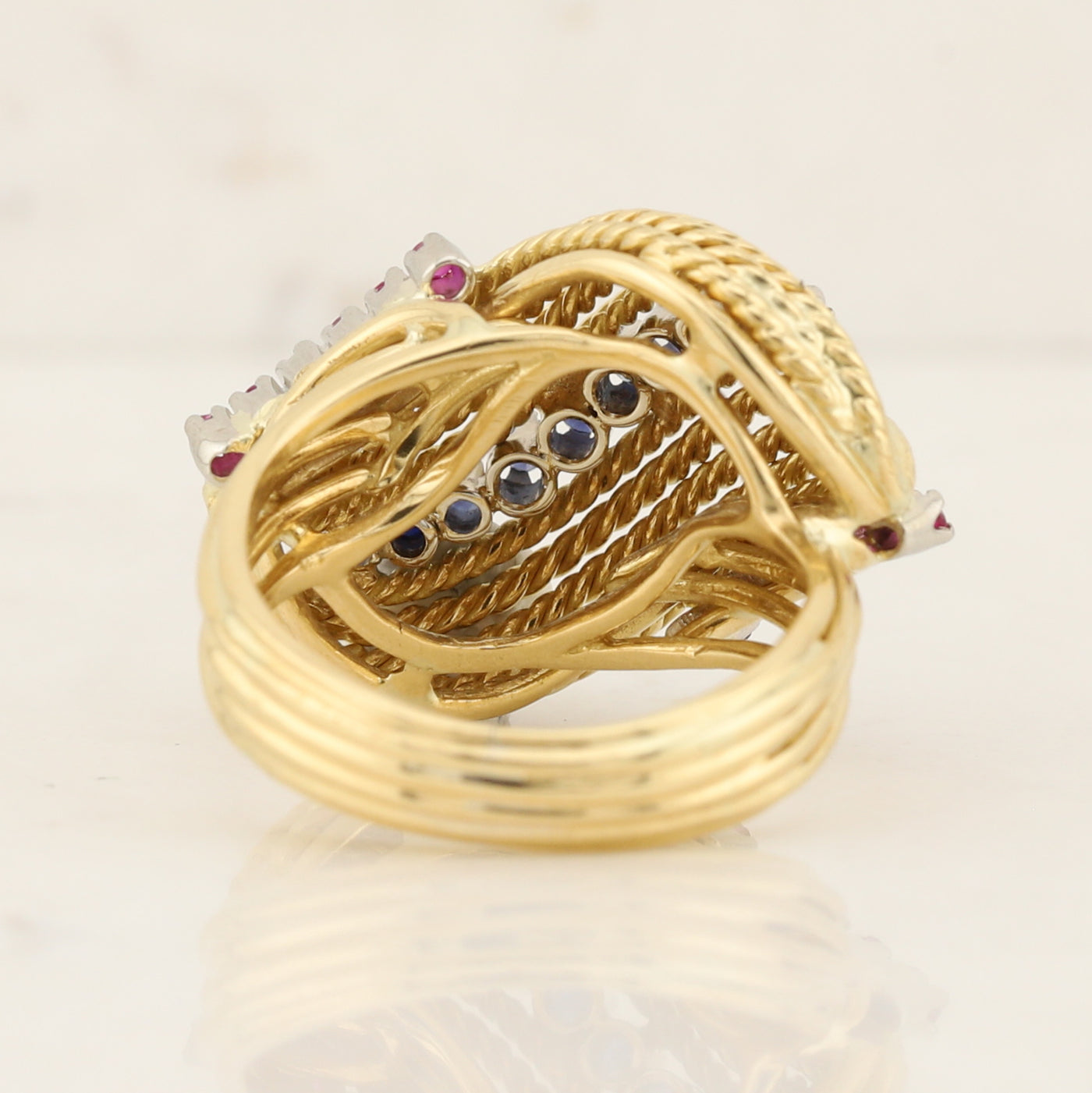 18kt Ruby and Sapphire Ring