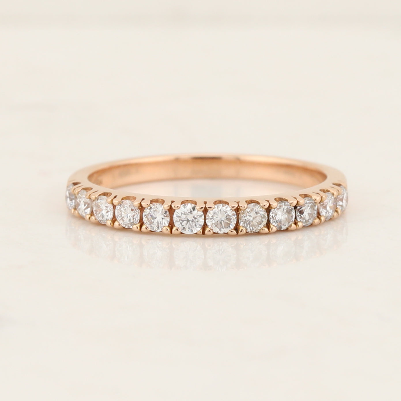 Rose Gold Lab Diamond Anniversary Band