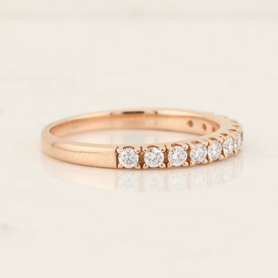 Rose Gold Lab Diamond Anniversary Band