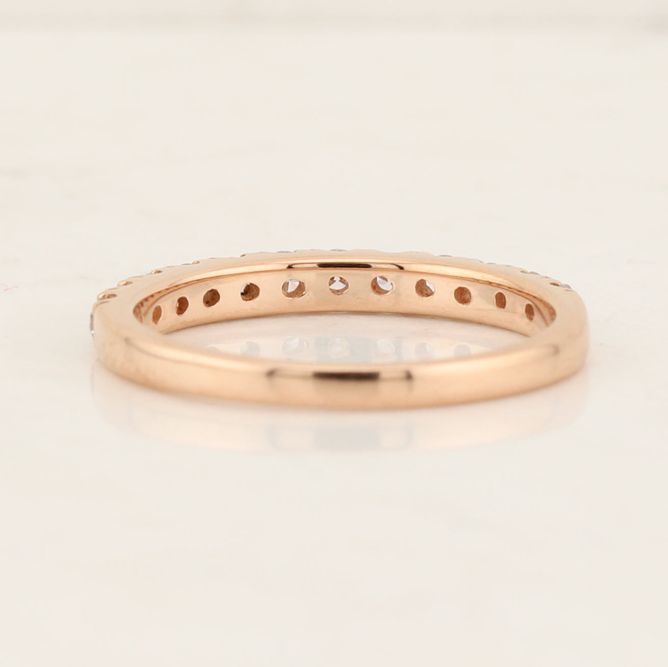 Rose Gold Lab Diamond Anniversary Band