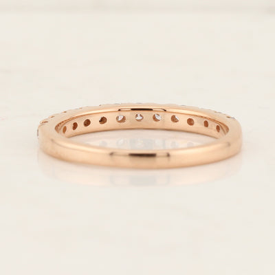 Rose Gold Lab Diamond Anniversary Band