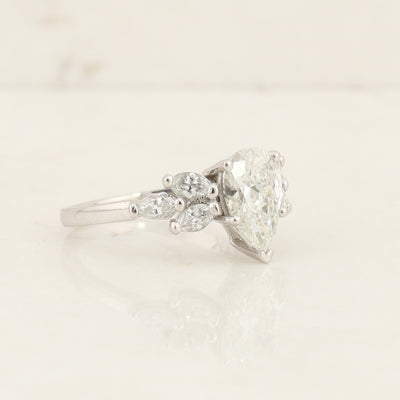 Pear & Marquise Diamond Engagement Ring