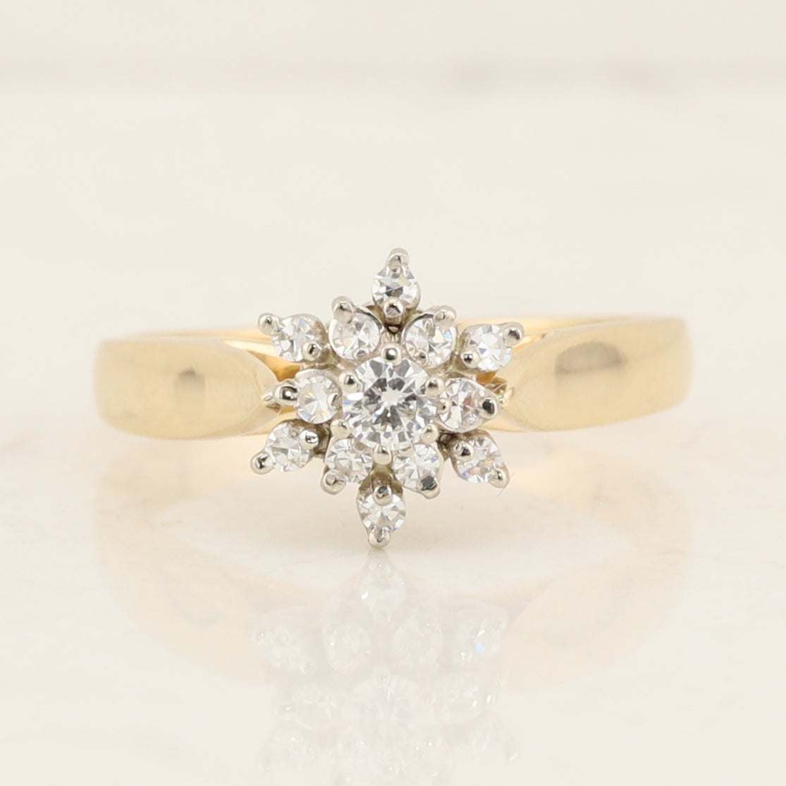 Diamond Cluster Ring