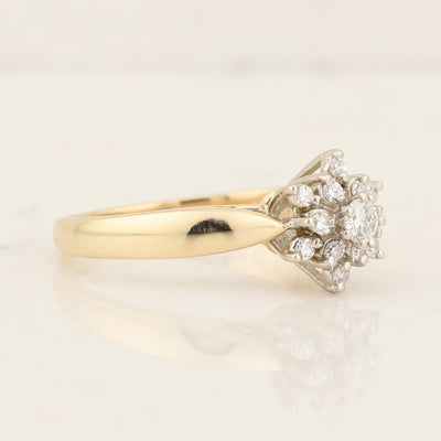 Diamond Cluster Ring
