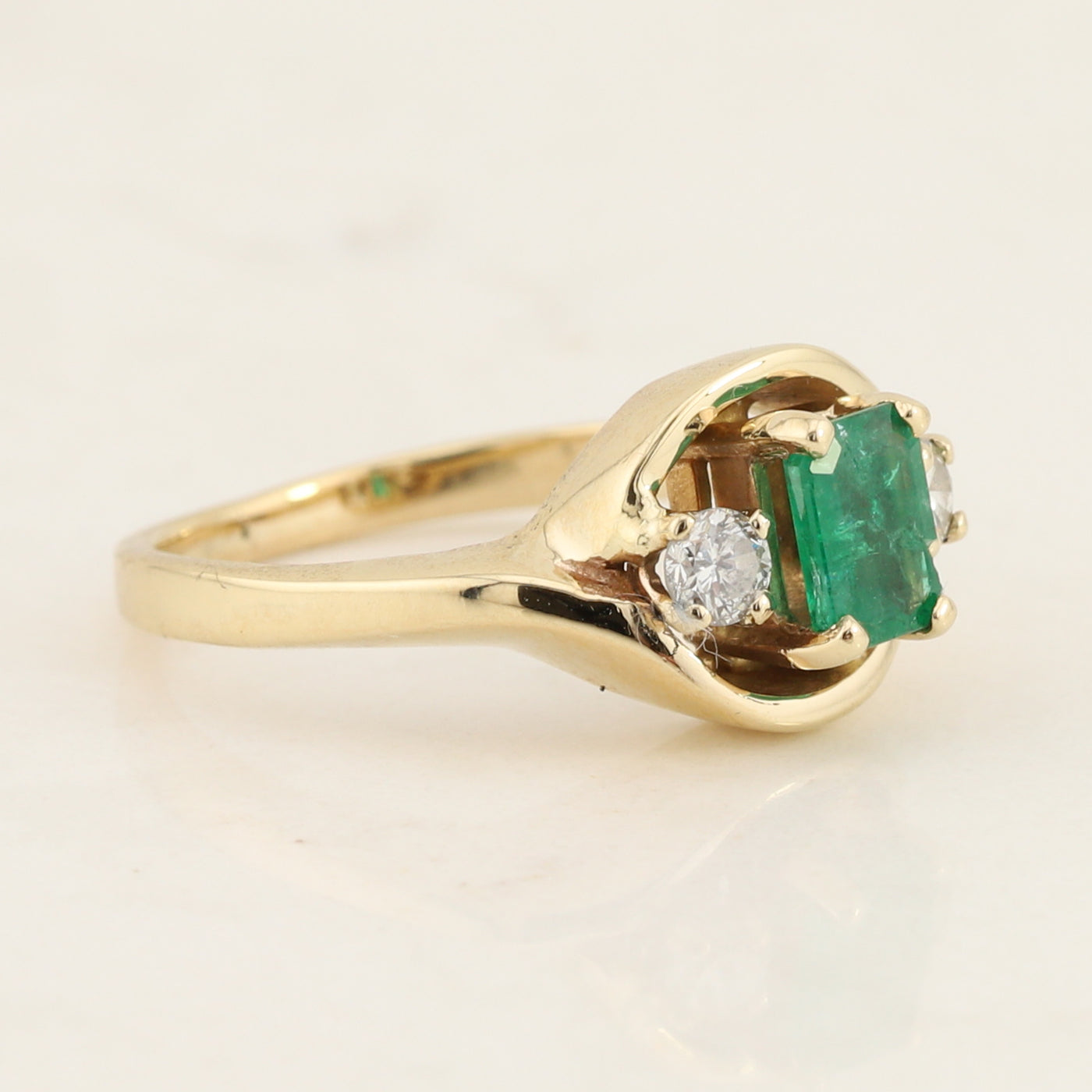 Emerald & Diamond Ring