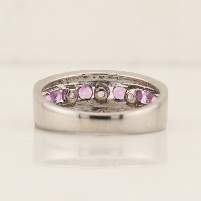 Pink Sapphire & Diamond RIng