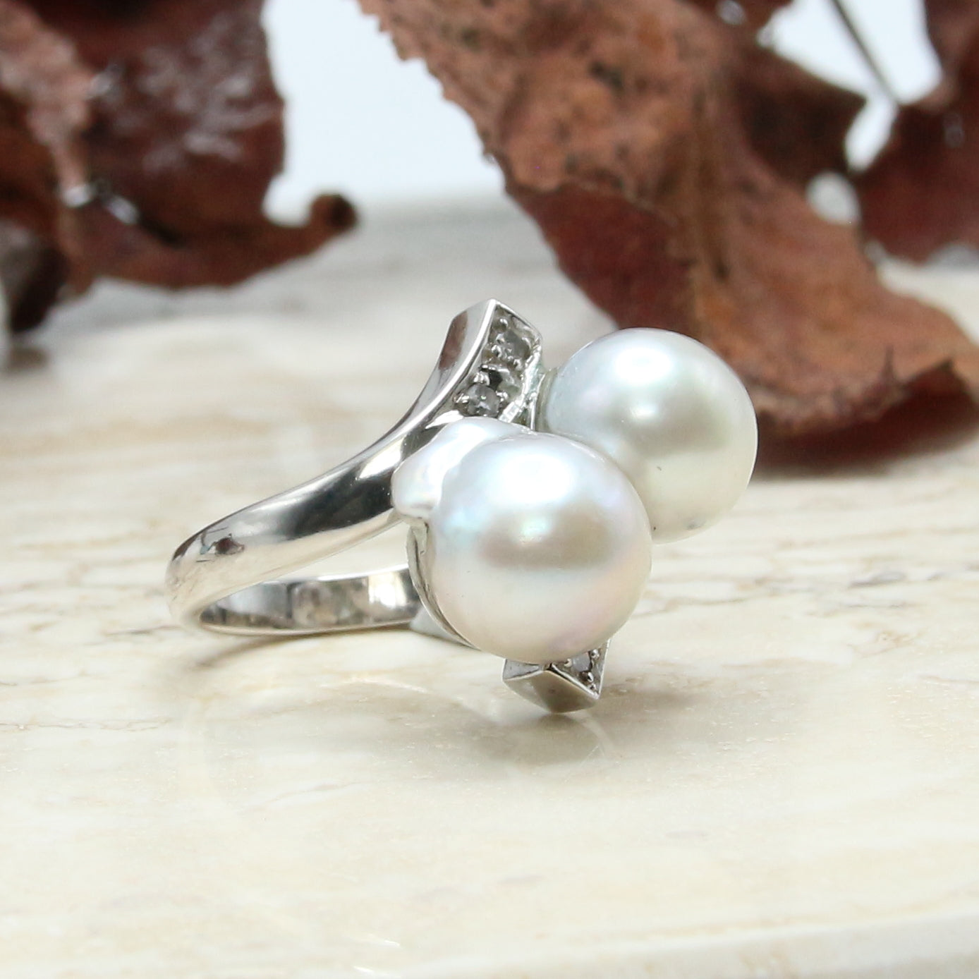Double Pearl Ring