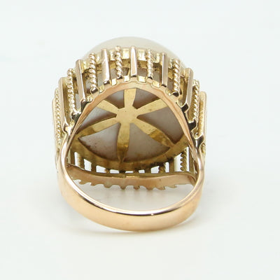 High Set Mabe Pearl RIng