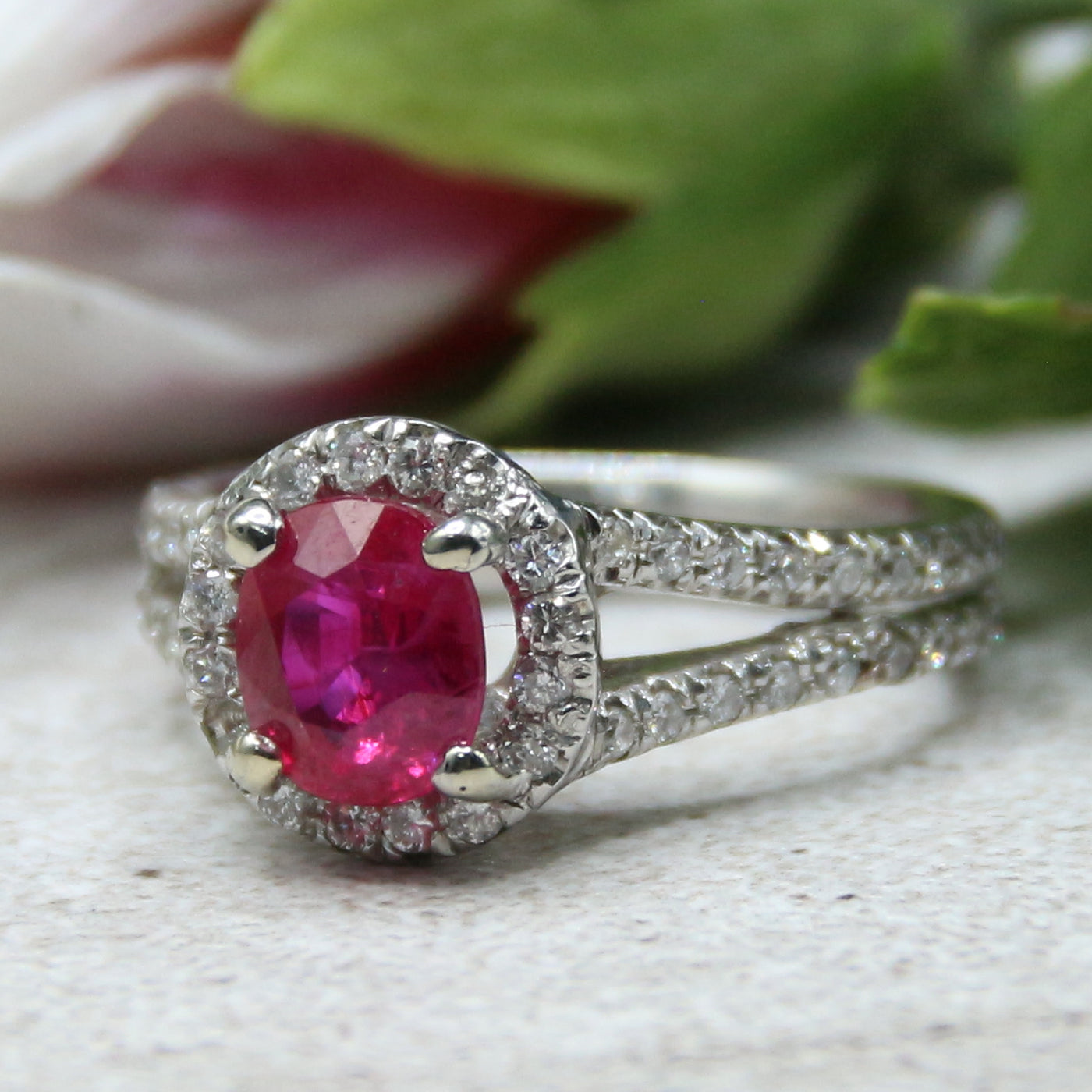 Ruby  Diamond Ring