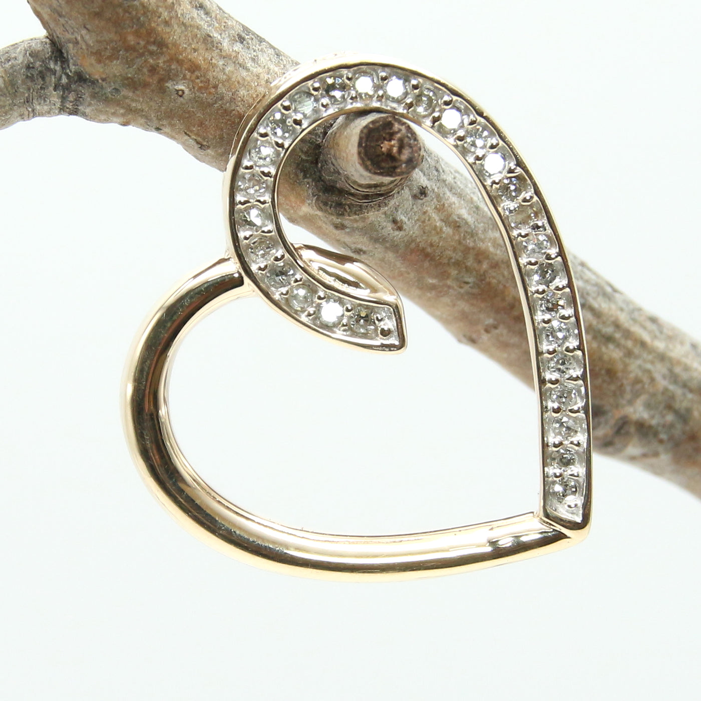 Modern Stylized Heart Pendant