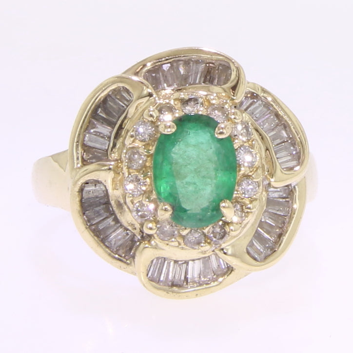 Emerald & Diamond Ring