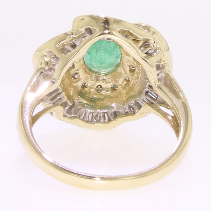 Emerald & Diamond Ring