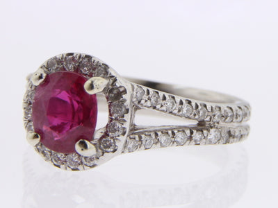 Ruby  Diamond Ring