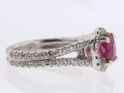 Ruby  Diamond Ring