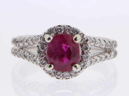 Ruby  Diamond Ring