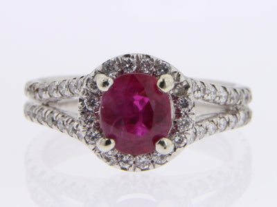 Ruby  Diamond Ring