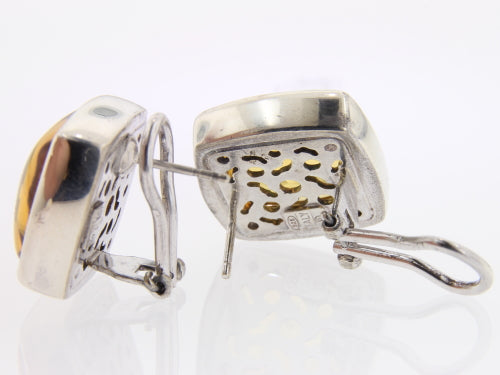 Large Citrine Earrings