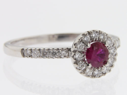 Ruby Halo Ring
