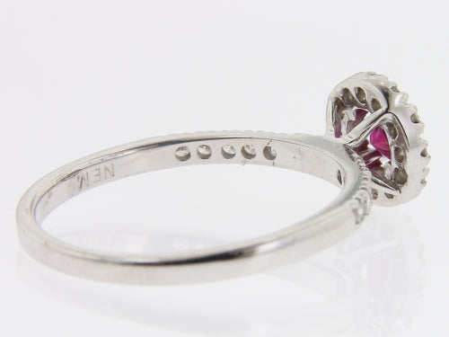Ruby Halo Ring