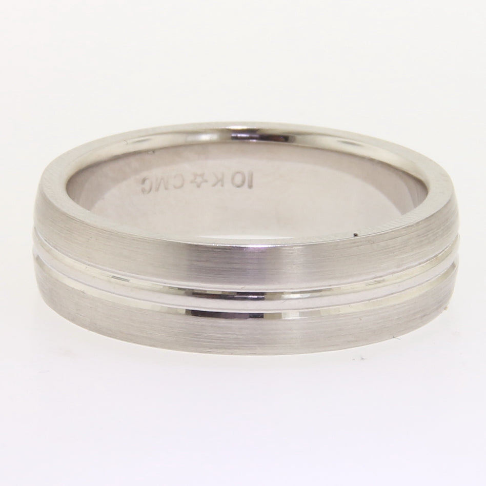 White Gold Wedding Band