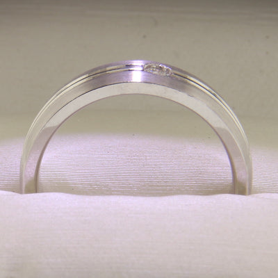 White Gold Wedding Band